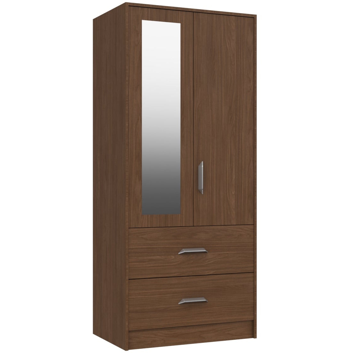 Marlow 2 Drawer Combi Wardrobe With Mirror