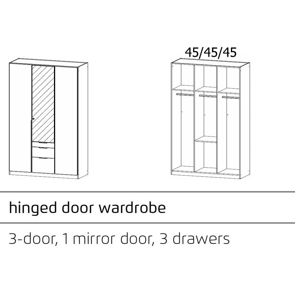 Rauch Alabama Wardrobe with drawers