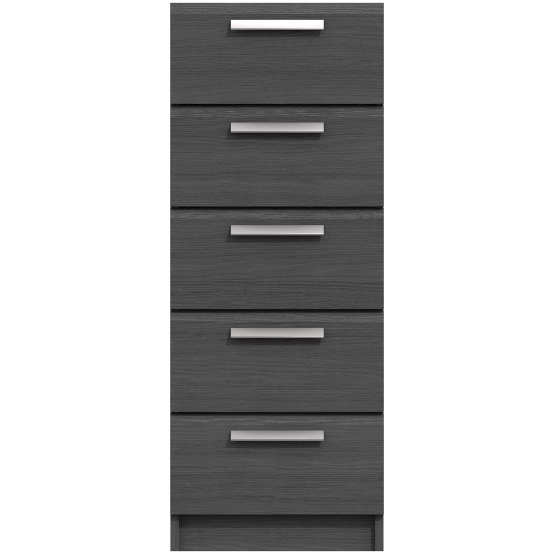 Waterfall 5 Drawer Narrow tallboy Graphite