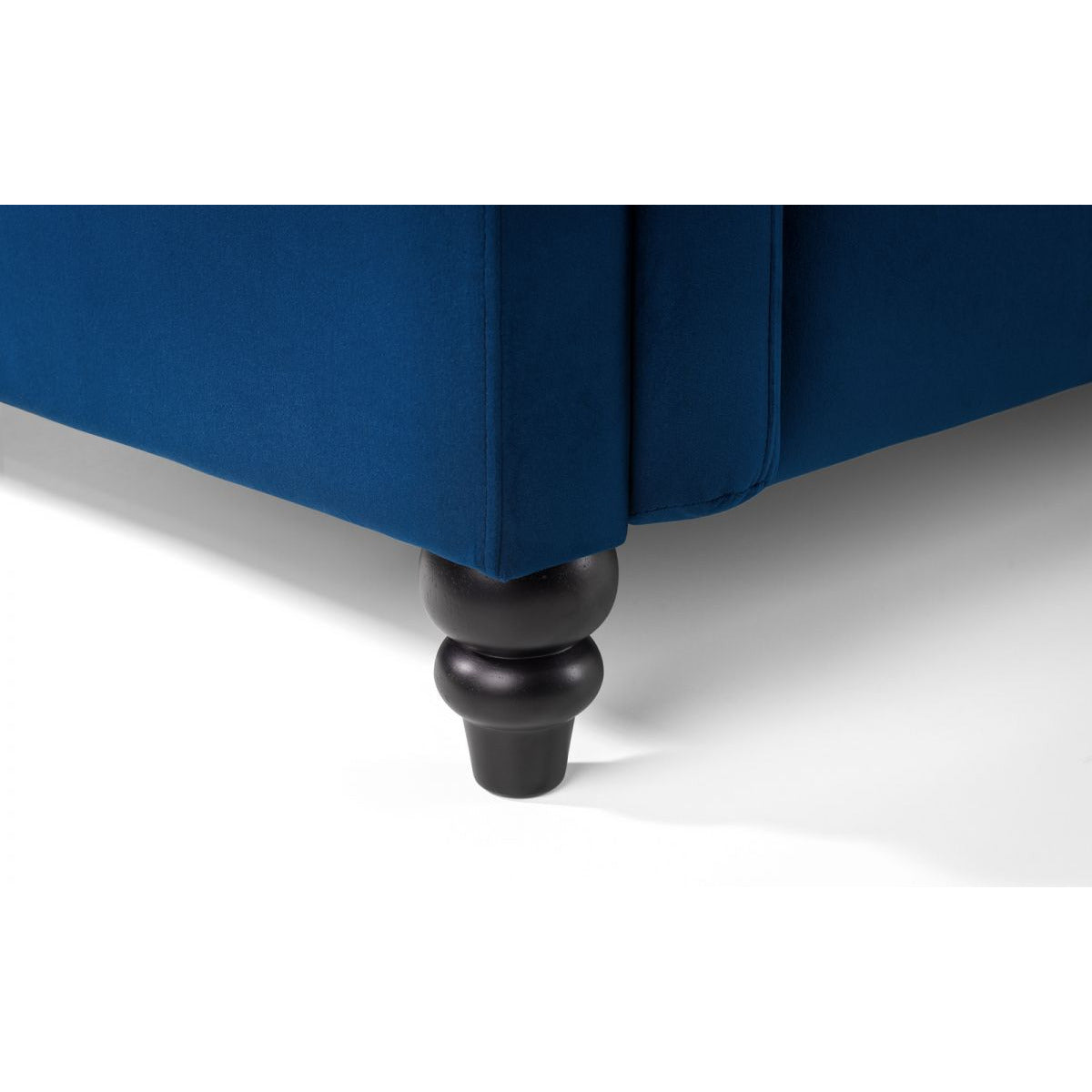 Sandringham 3 seater Blue Velvet Sofa