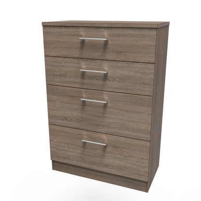 Devon 4 Drawer Deep Chest Fully Assembled