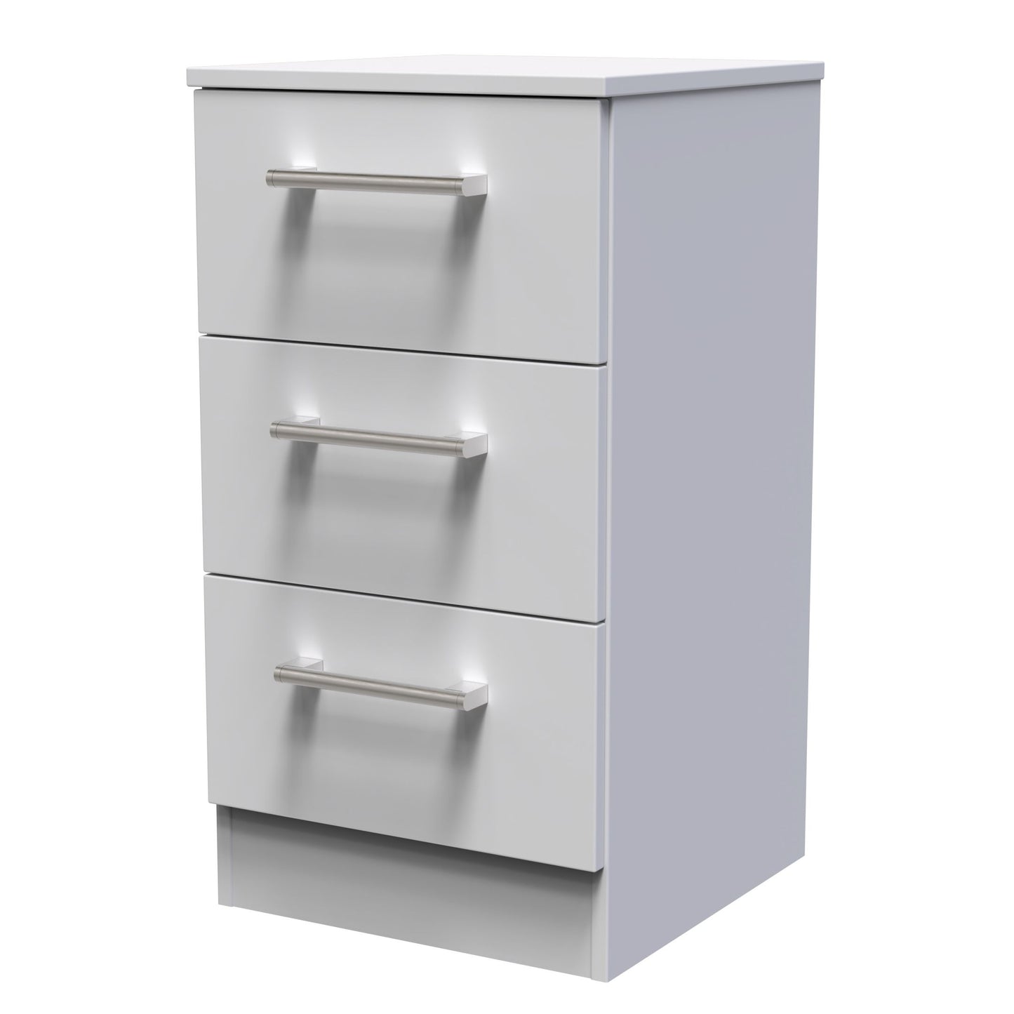 Devon 3 Drawer Bedside Cabinet Fully Assembled