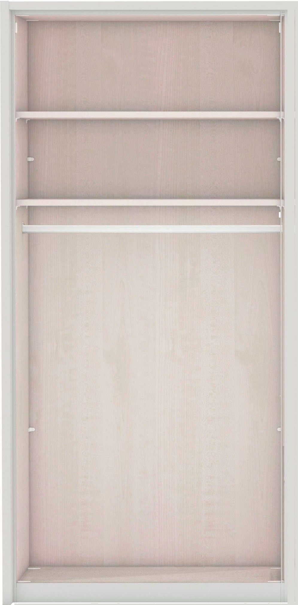 Wiemann Cambridge 2 Door 1 Mirror Wardrobe White