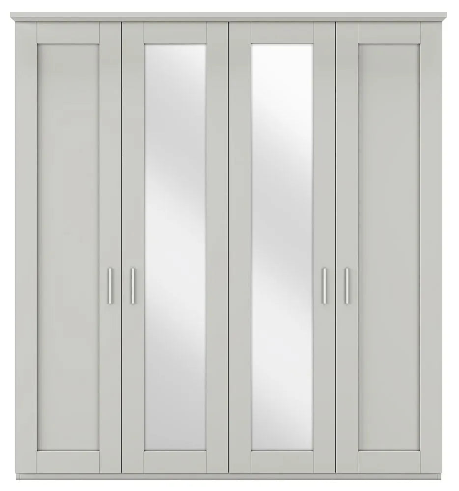 Wiemann Cambridge 4 Door 2 Mirrors Wardrobe
