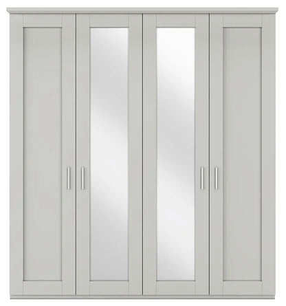 Wiemann Cambridge 4 Door 2 Mirrors Wardrobe