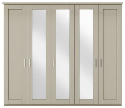 Wiemann Cambridge 5 Door 3 Mirrors Wardrobe