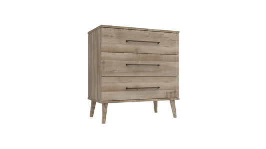 Oakleigh 3 Drawer assembled Chest on Legs