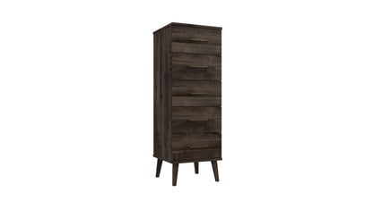 Oakleigh 5 Drawer assembled Tallboy Chest on Legs