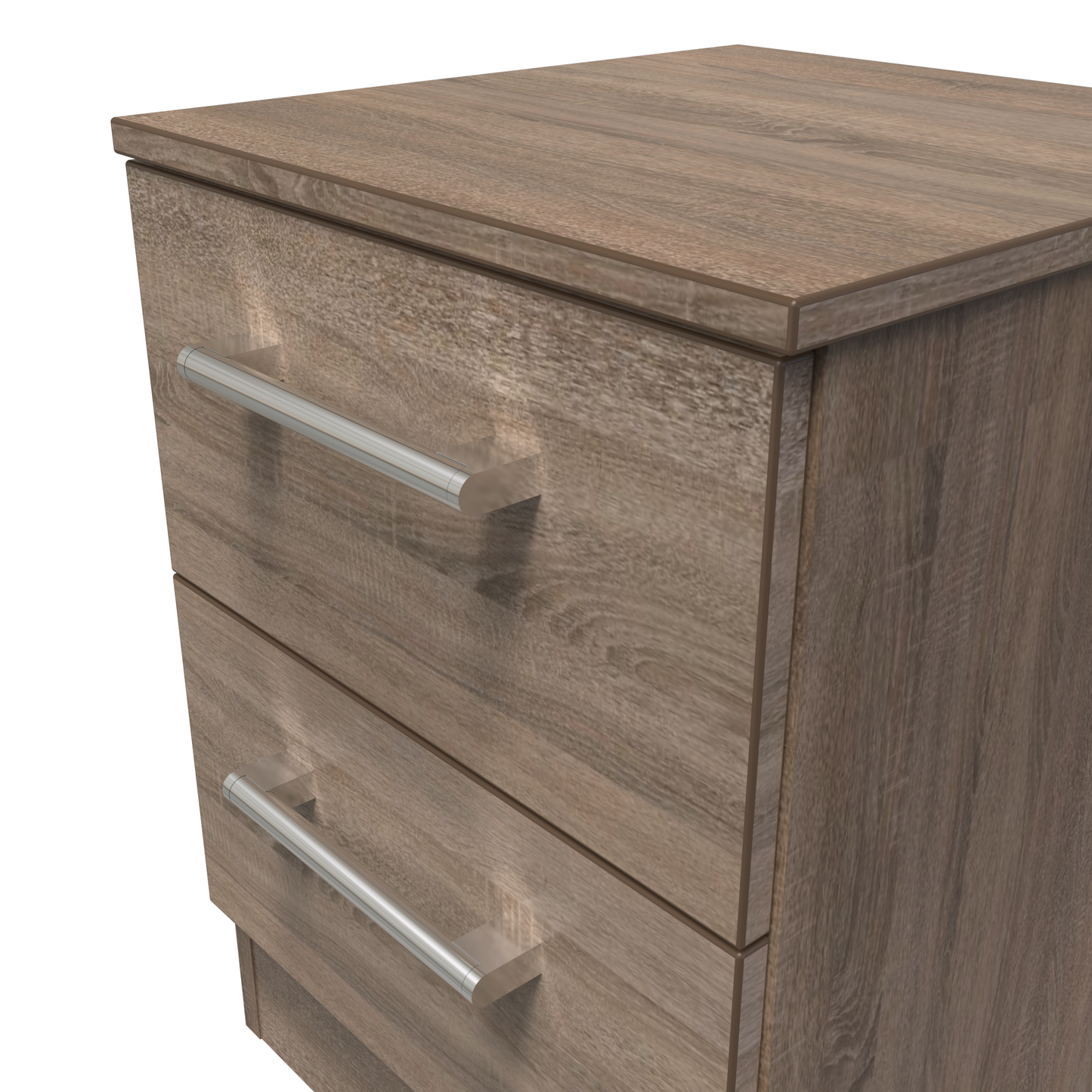 Devon 2 Drawer Bedside Cabinet