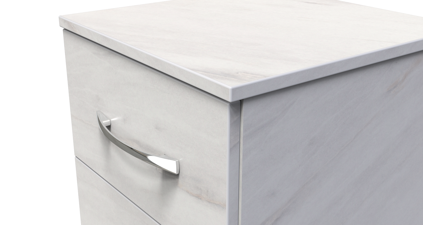 Avon 3 Drawer Bedside Cabinet