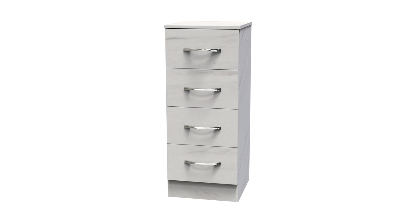 Avon 4 Drawer Bedside Cabinet