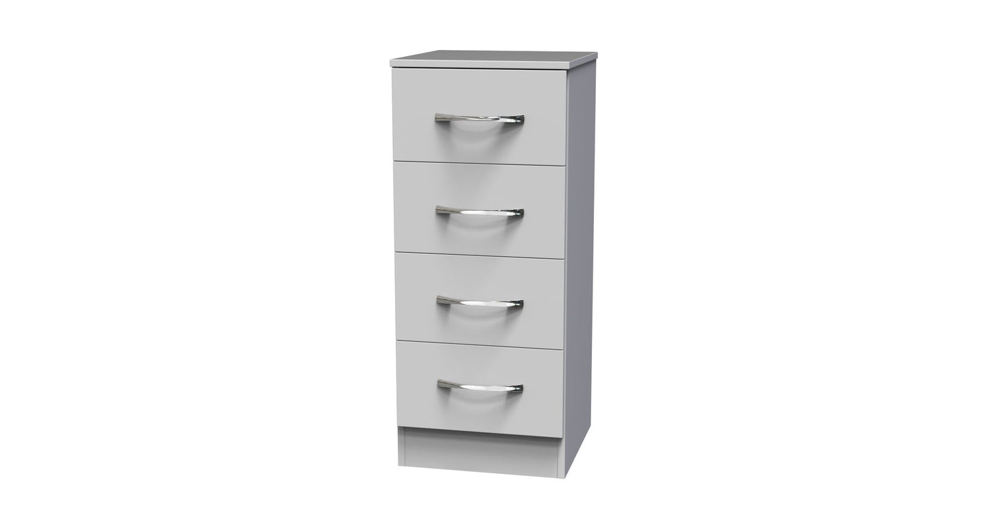 Avon 4 Drawer Bedside Cabinet