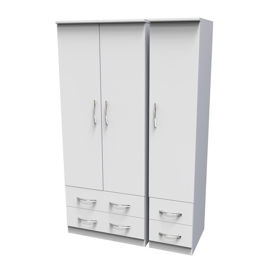 Avon Triple 2 Drawer + Drawer Wardrobe