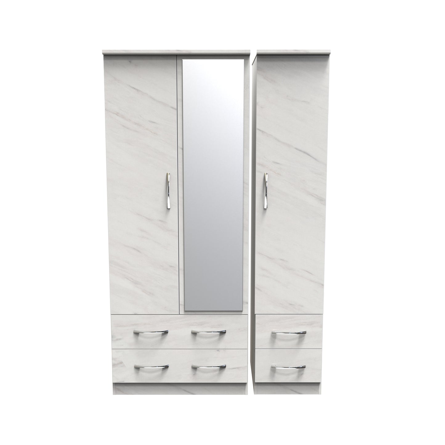 Avon Triple 2 Drawer + Drawer Wardrobe with Mirror