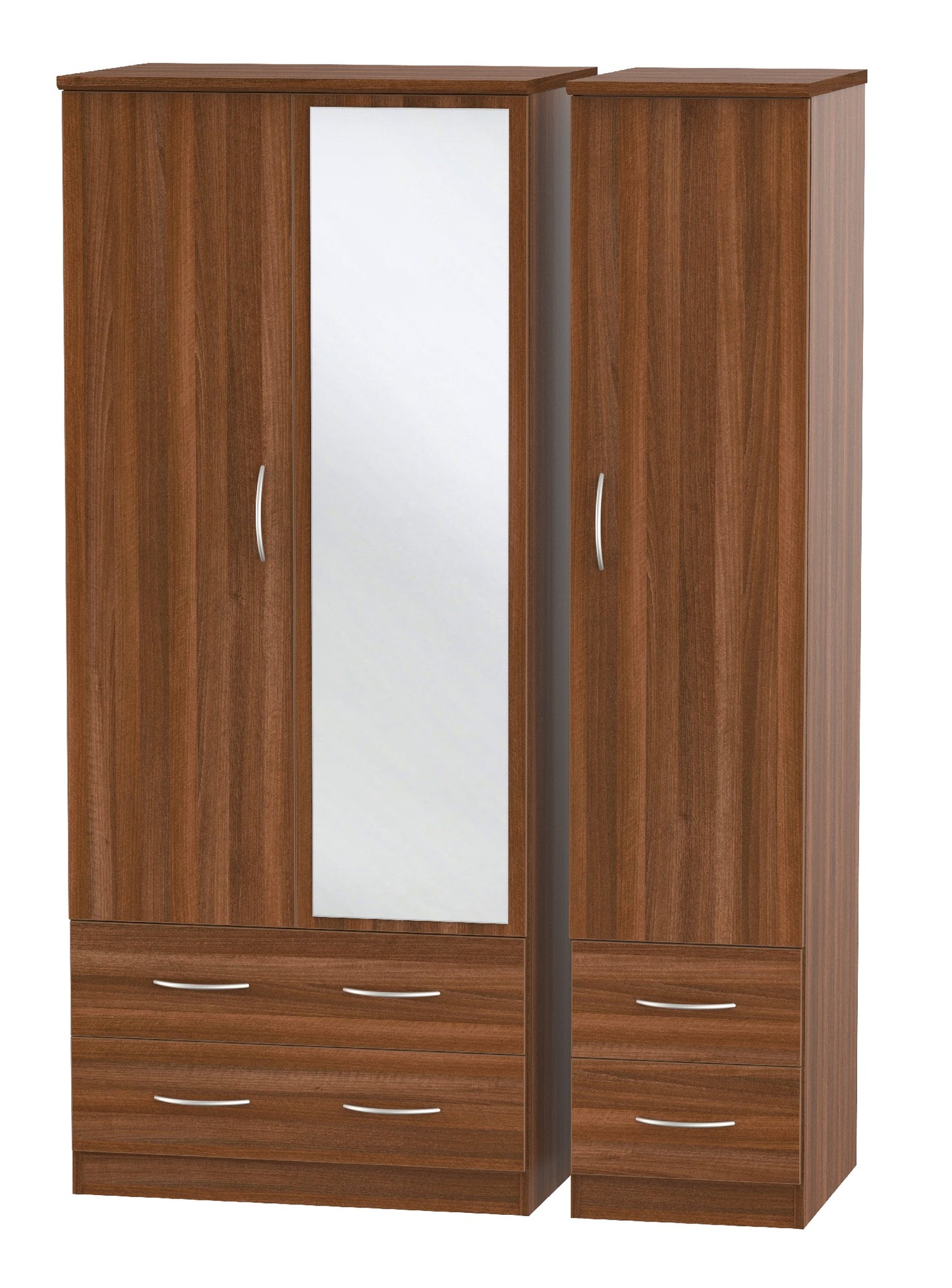 Avon Triple 2 Drawer + Drawer Wardrobe with Mirror