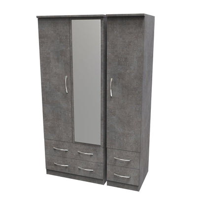 Avon Triple 2 Drawer + Drawer Wardrobe with Mirror