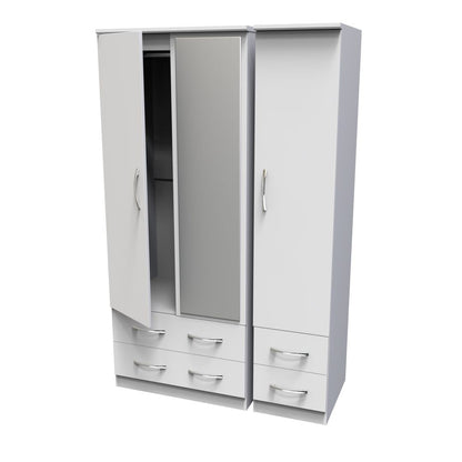 Avon Triple 2 Drawer + Drawer Wardrobe with Mirror