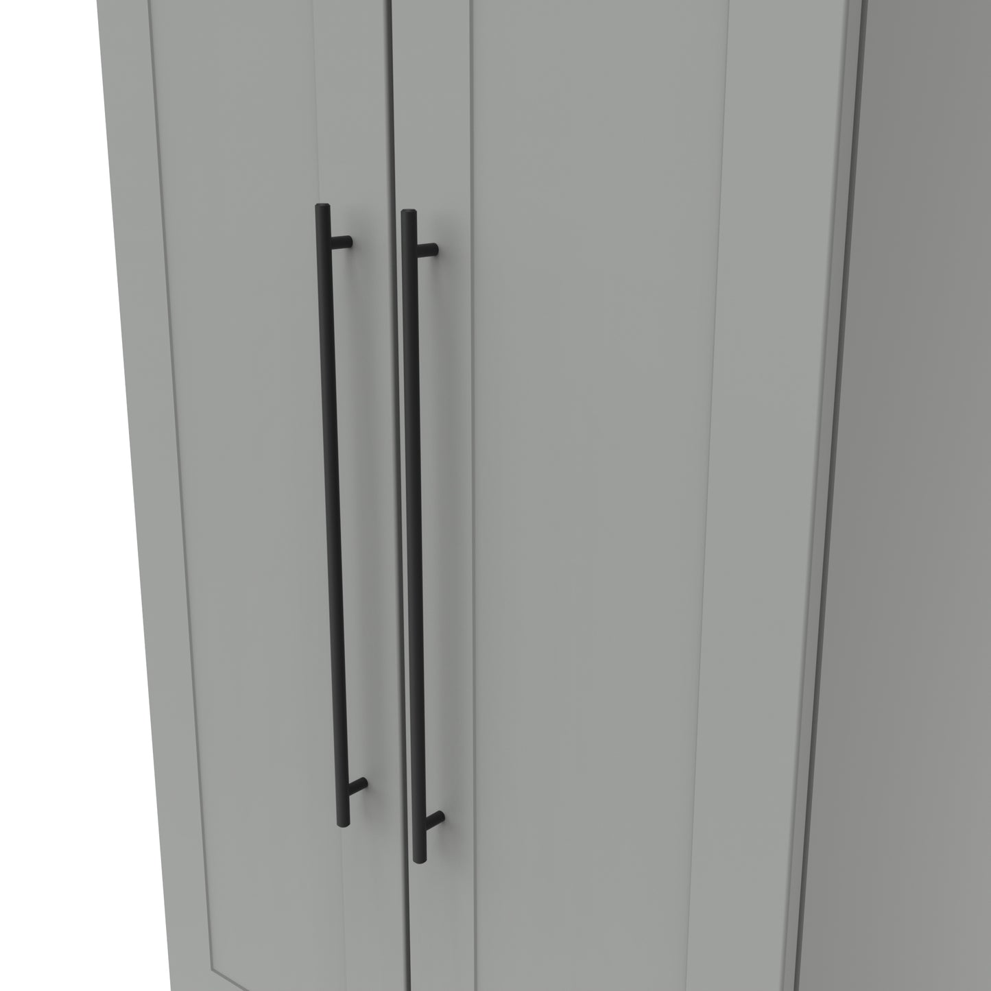 Beverley Tall 2 Drawer Wardrobe in Dusk Grey