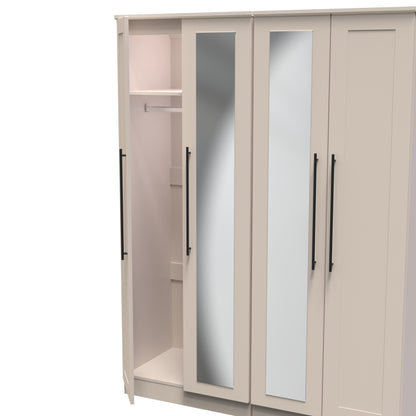 Beverley Tall 4 Door Wardrobe in Kashmir Matt