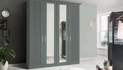 Wiemann Cambridge 4 Door 2 Mirrors Wardrobe