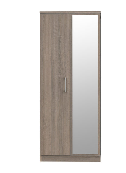 Devon 2ft6in Mirror Wardrobe Tall