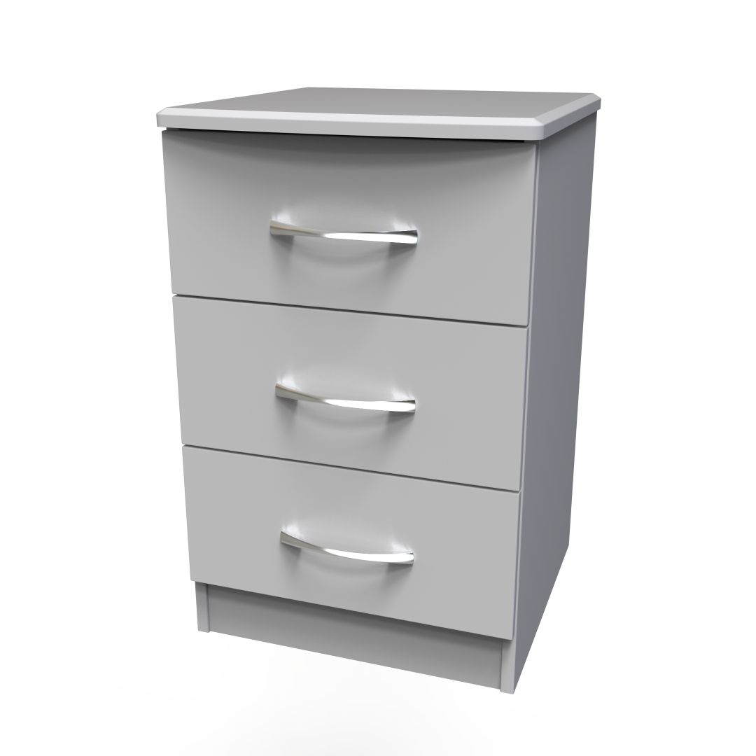 Eve 3 Drawer Bedside Cabinet
