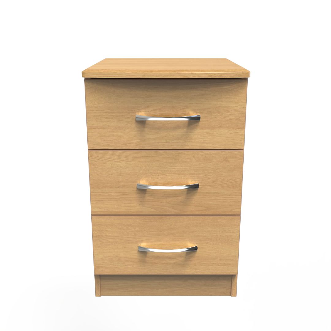 Eve 3 Drawer Bedside Cabinet