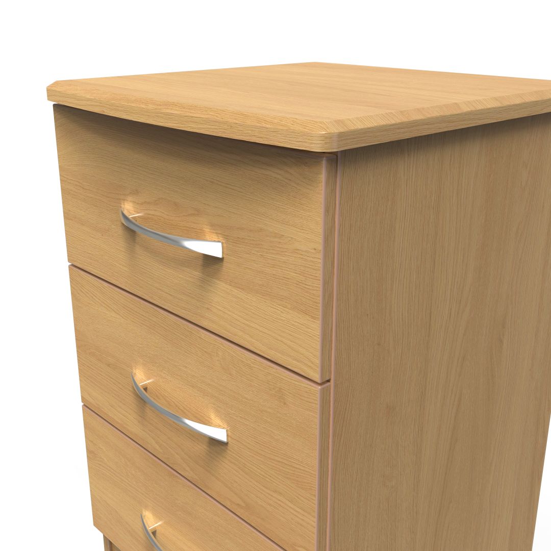 Eve 3 Drawer Bedside Cabinet