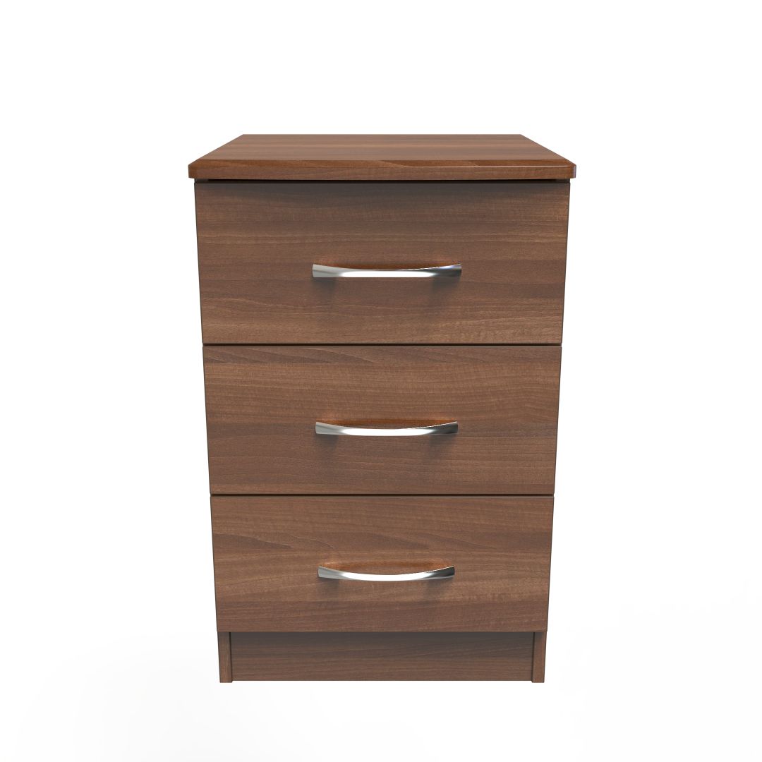 Eve 3 Drawer Bedside Cabinet