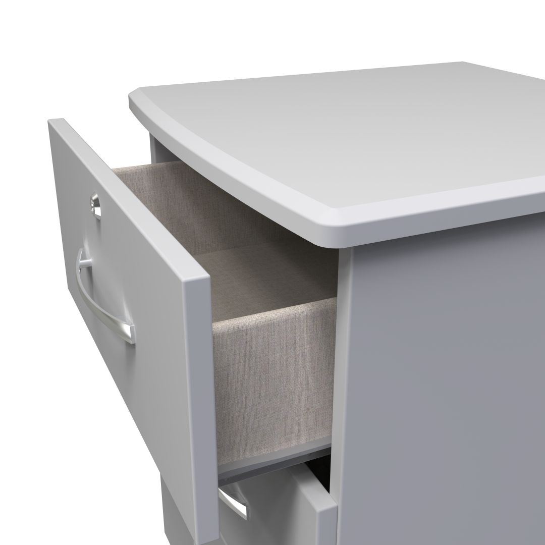 Eve 2 Drawer Bedside Cabinet with Lock