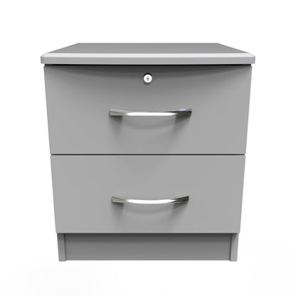 Eve 2 Drawer Bedside Cabinet with Lock