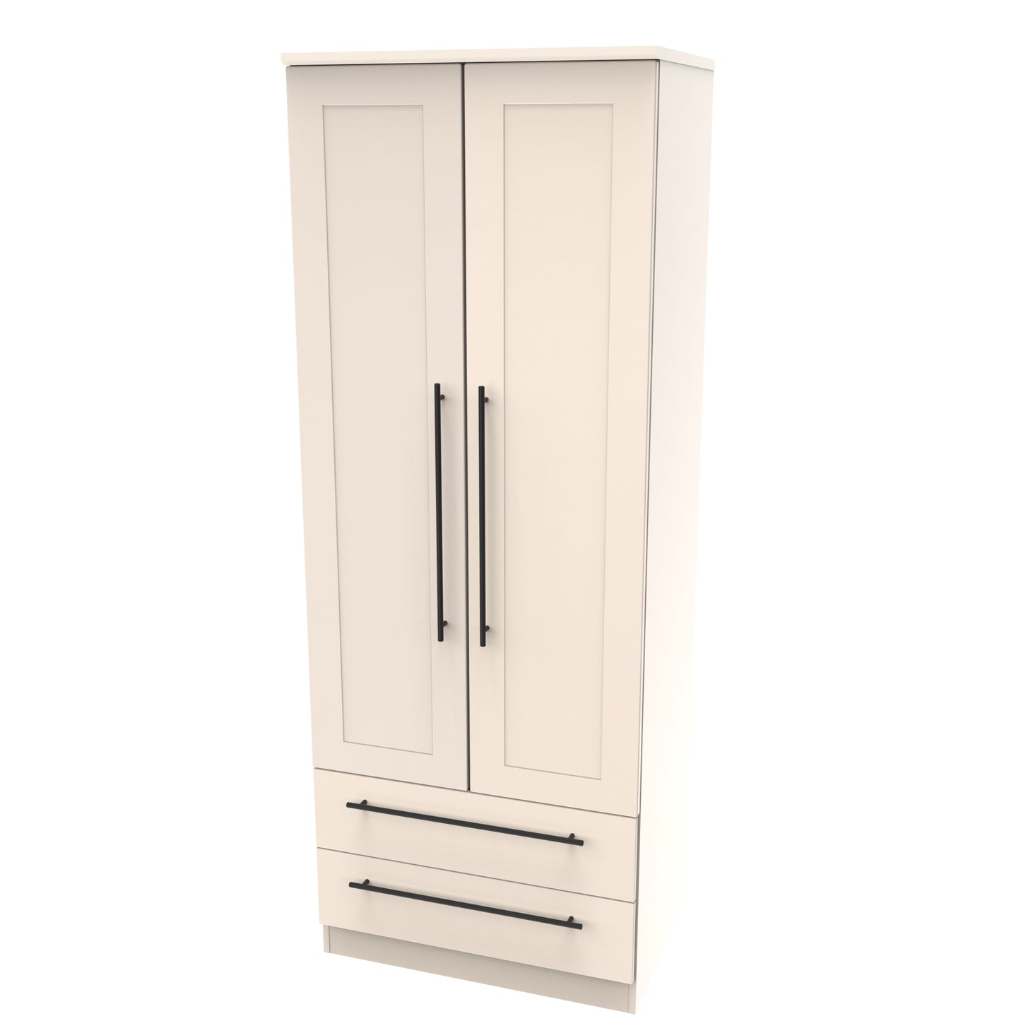 Beverley Tall 2 Drawer Wardrobe in Kashmir Matt