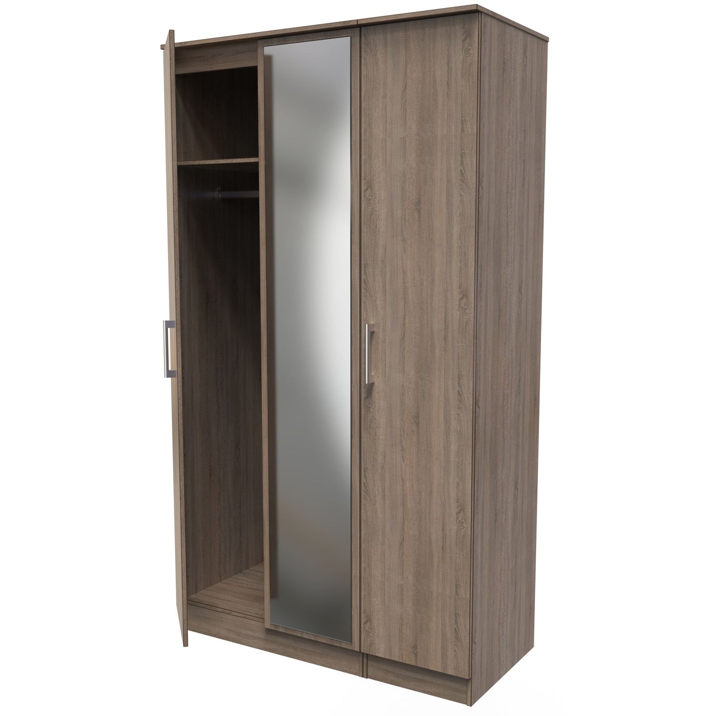 Devon Triple Mirrored Wardrobe