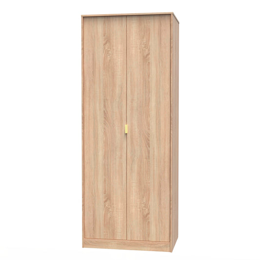 Linear Tall Plain 2 door Wardrobe Single Colour