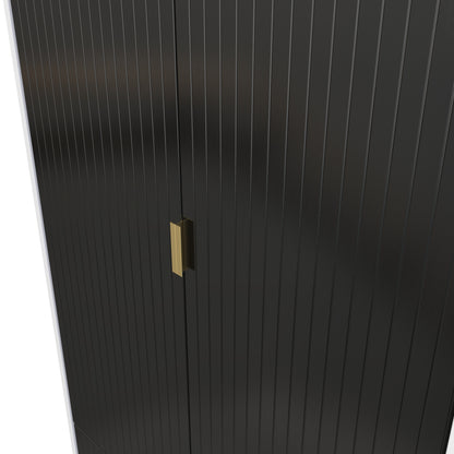 Linear Tall 2 Drawer Wardrobe in 2 Tone finishes