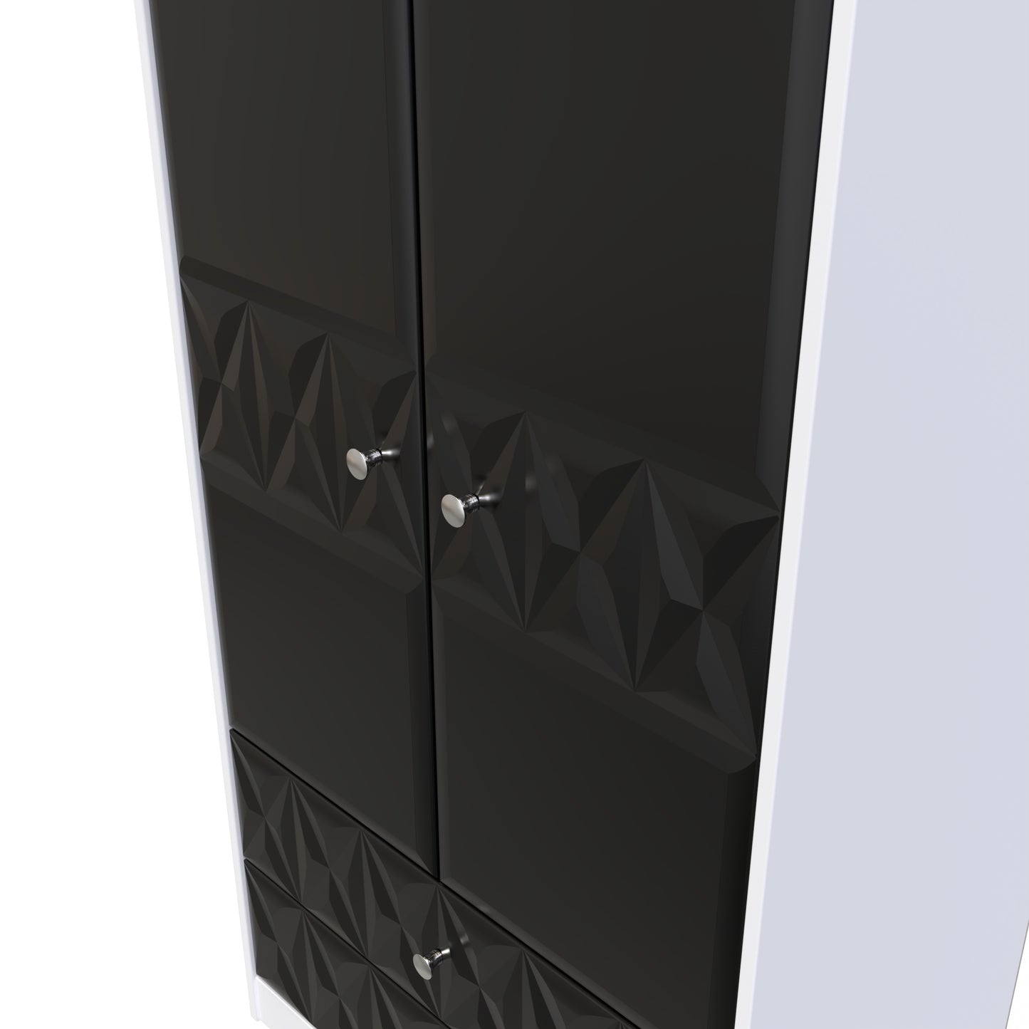 Pixel Tall 2 door 2 Drawer Wardrobe