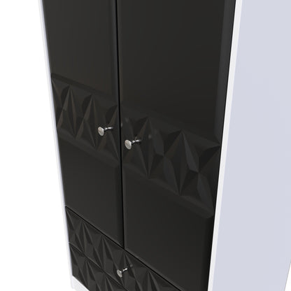Pixel Tall 2 door 2 Drawer Wardrobe