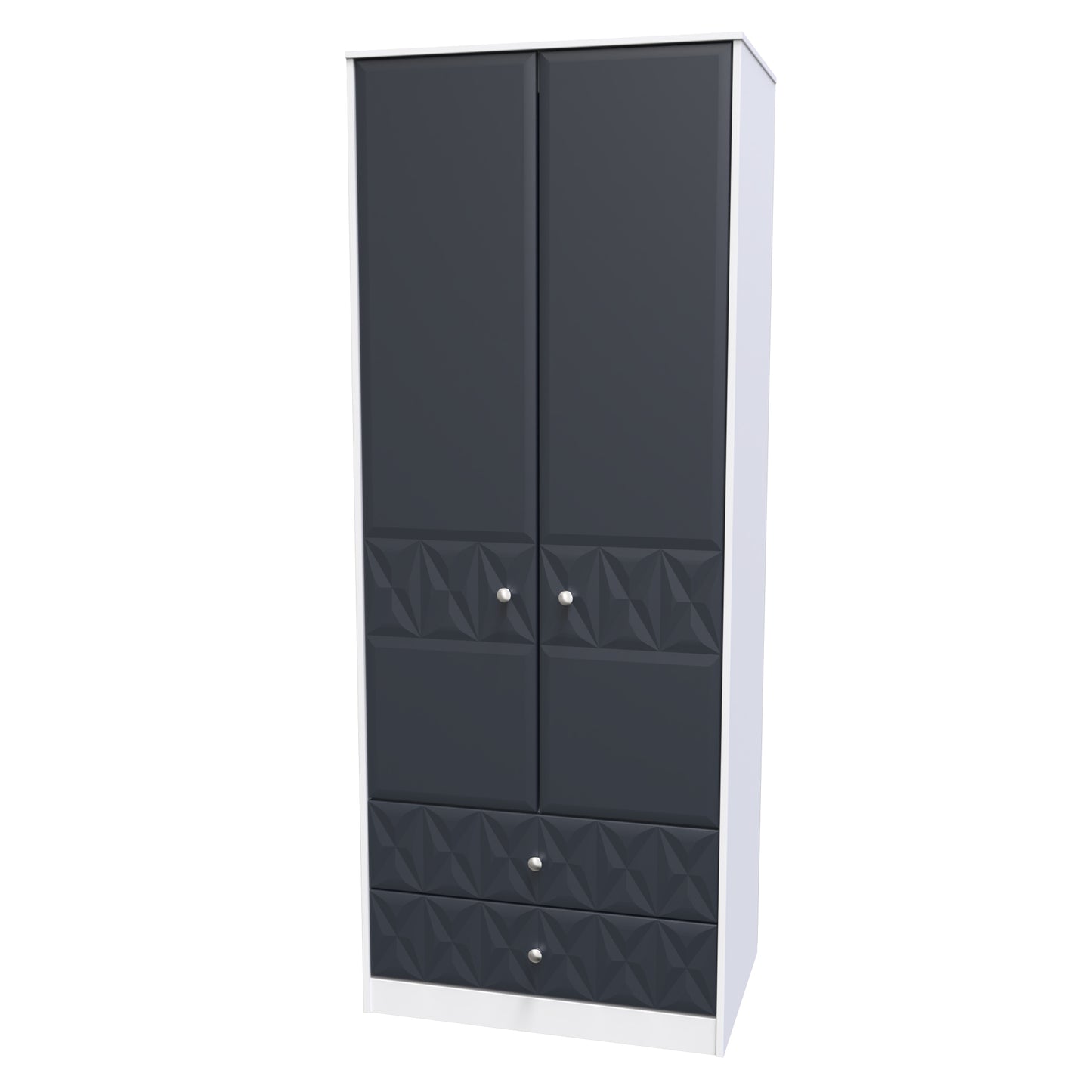Pixel Tall 2 door 2 Drawer Wardrobe