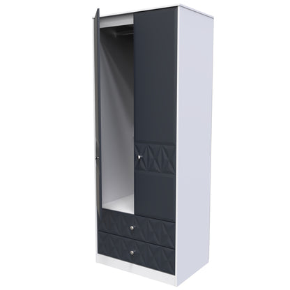 Pixel Tall 2 door 2 Drawer Wardrobe