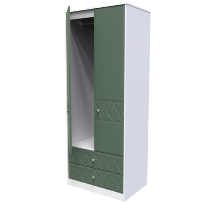 Pixel Tall 2 door 2 Drawer Wardrobe