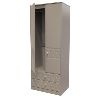 Pixel Tall 2 door 2 Drawer Wardrobe
