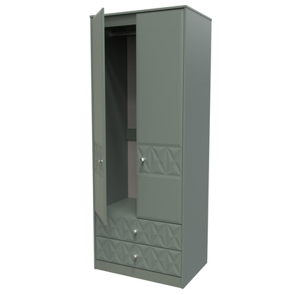 Pixel Tall 2 door 2 Drawer Wardrobe