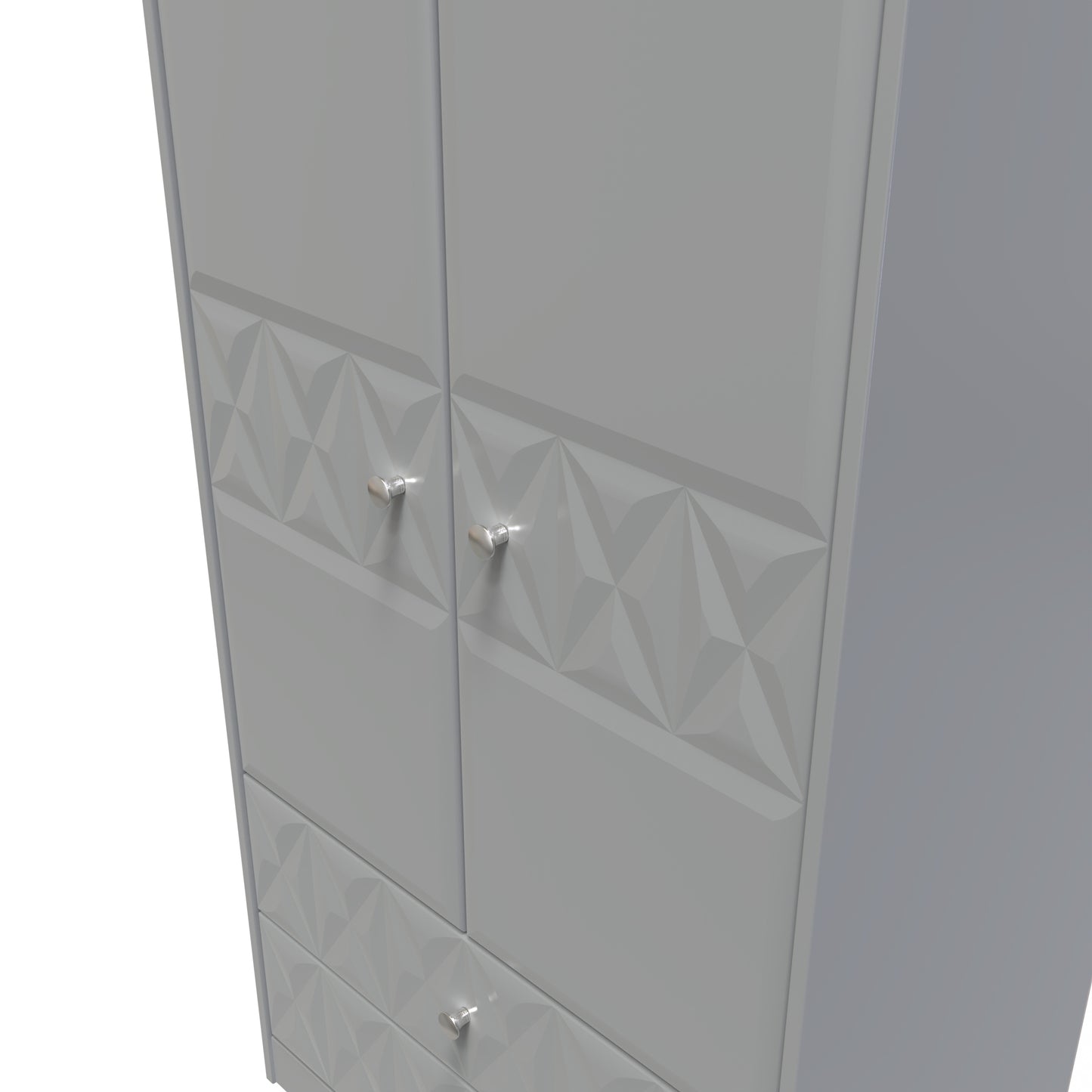 Pixel Tall 2 door 2 Drawer Wardrobe