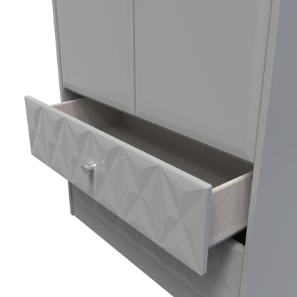 Pixel Tall 2 door 2 Drawer Wardrobe