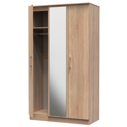 Devon Triple Mirrored Wardrobe