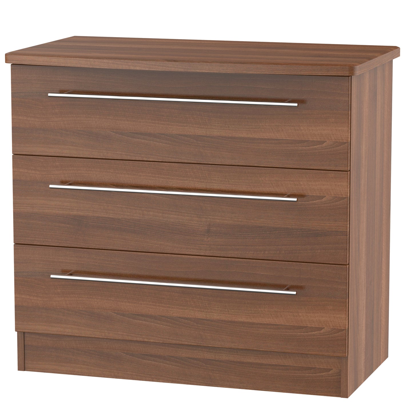 Sherwood 3 Drawer Chest Fully Assembled