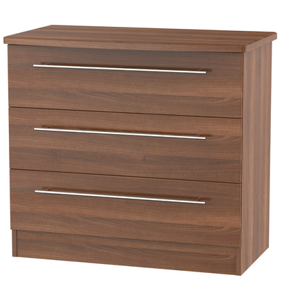 Sherwood 3 Drawer Chest Fully Assembled
