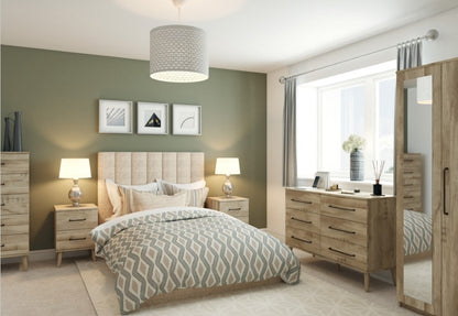 Oakleigh 2 Drawer Bedside Table on Legs