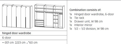 Rauch Montclar White Gloss Wardrobe