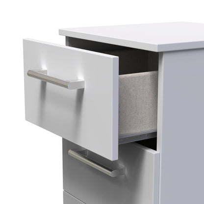 Devon 3 Drawer Bedside Cabinet Fully Assembled